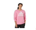 adidas Men's Essentials Big Logo Fleece Sweatshirt - Bliss Pink